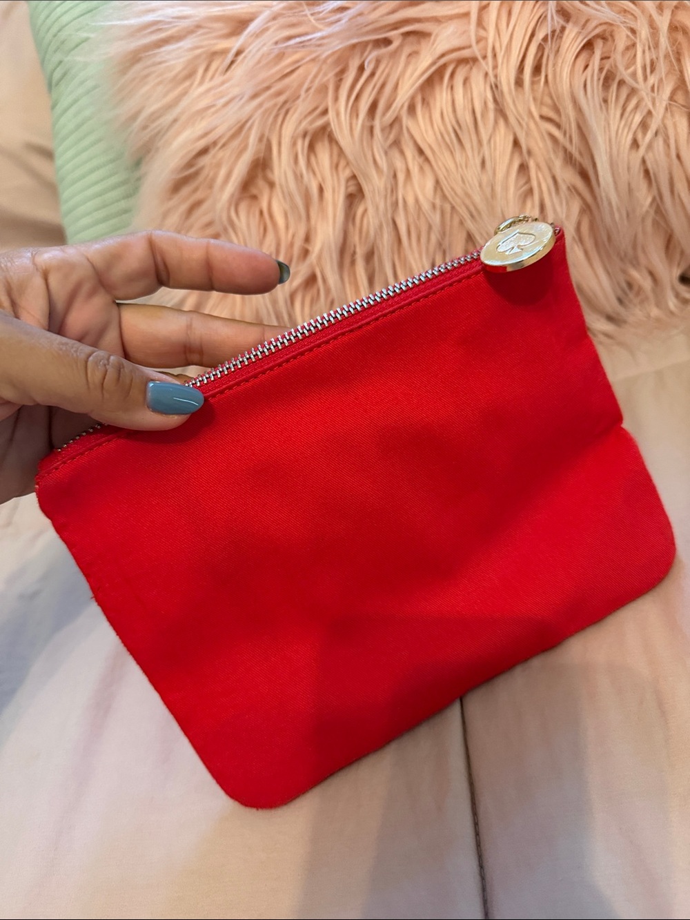 kate spade Red Beaded 'Going to Target' Pouch - Picture 2 of 4